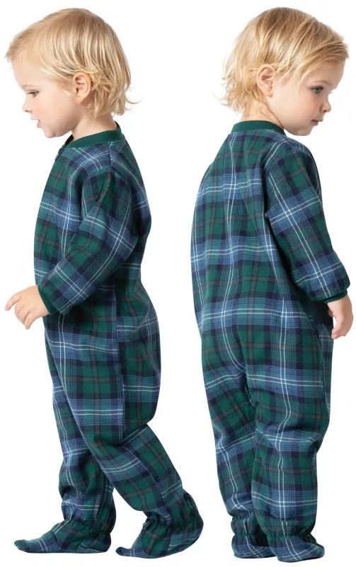 Heritage Plaid Onesie Infant Pajamas made by Pajamagram