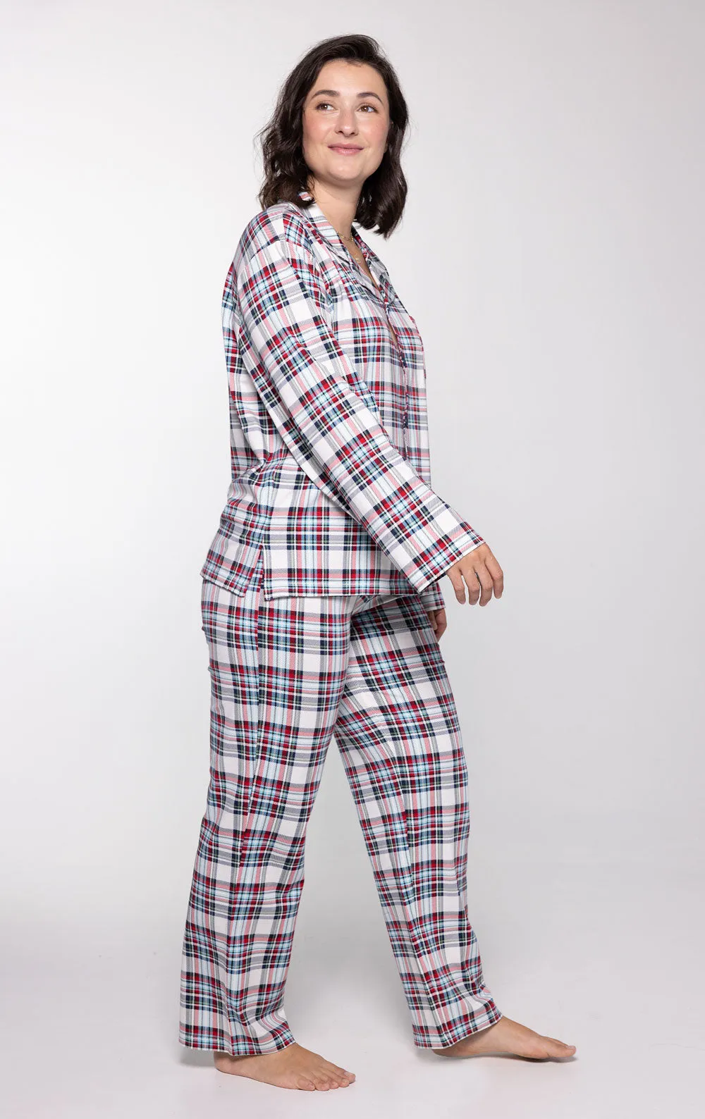 Hibernation Plaid Button-Front Pajamas sold by Pajamagram product image thumbnail 5