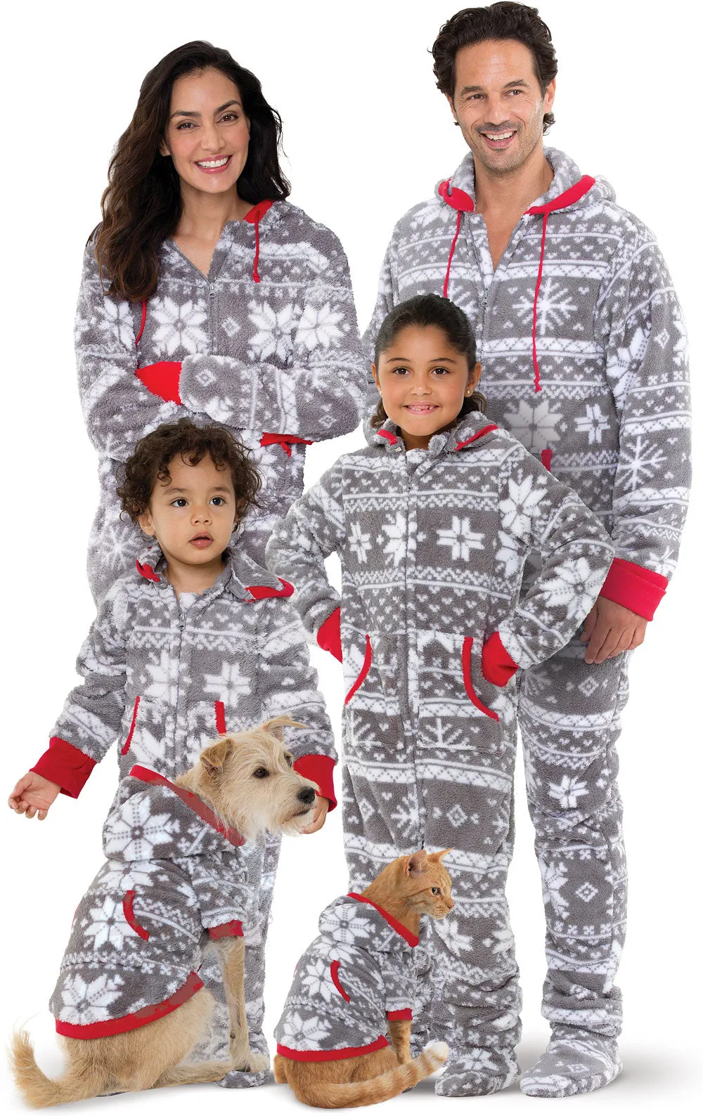 Nordic Fleece Hoodie-Footie Onesie Pajamas - Family Set sold by Pajamagram product image thumbnail 2