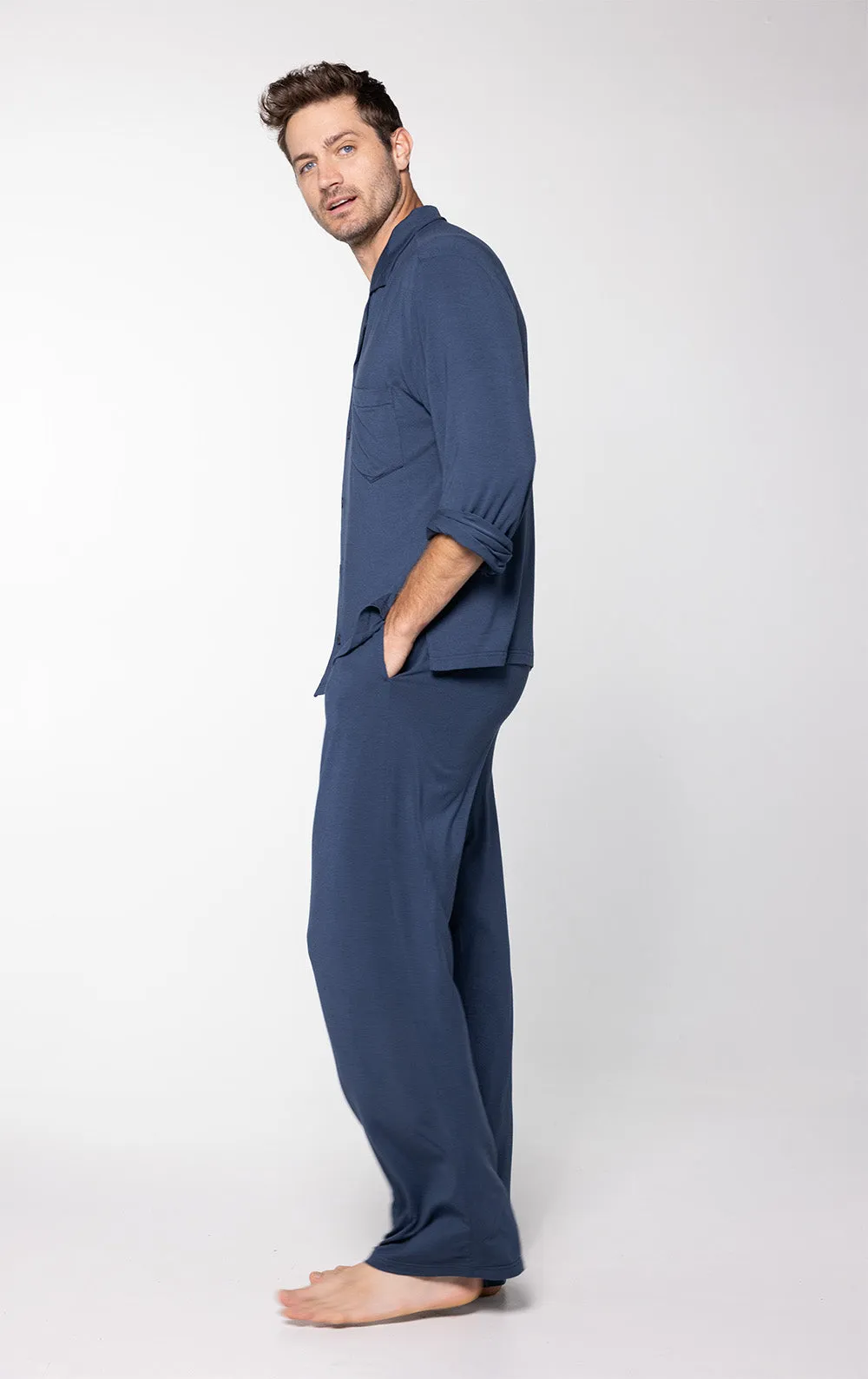 Consciously Cozy Button-Front Men's Pajamas sold by Pajamagram product image thumbnail 5