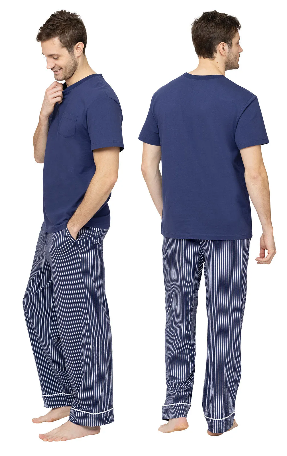 Short Sleeve Pullover Men's Pajamas- Final Sale sold by Pajamagram product image thumbnail 4