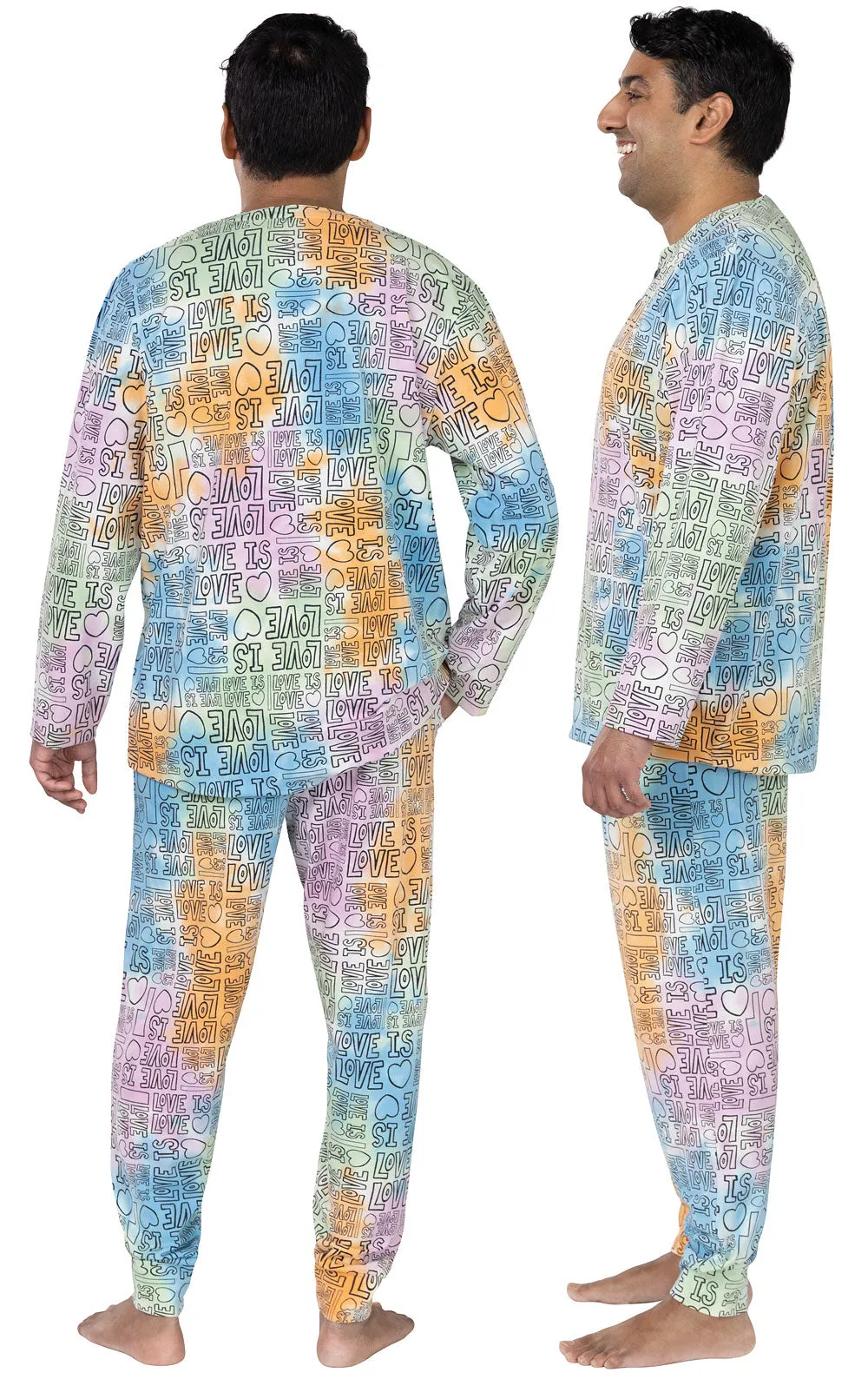 Love Is Love Men's Pajamas - Final Sale sold by Pajamagram product image thumbnail 2