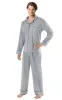 Solid Jersey Button-Front Men's Pajamas sold by Pajamagram