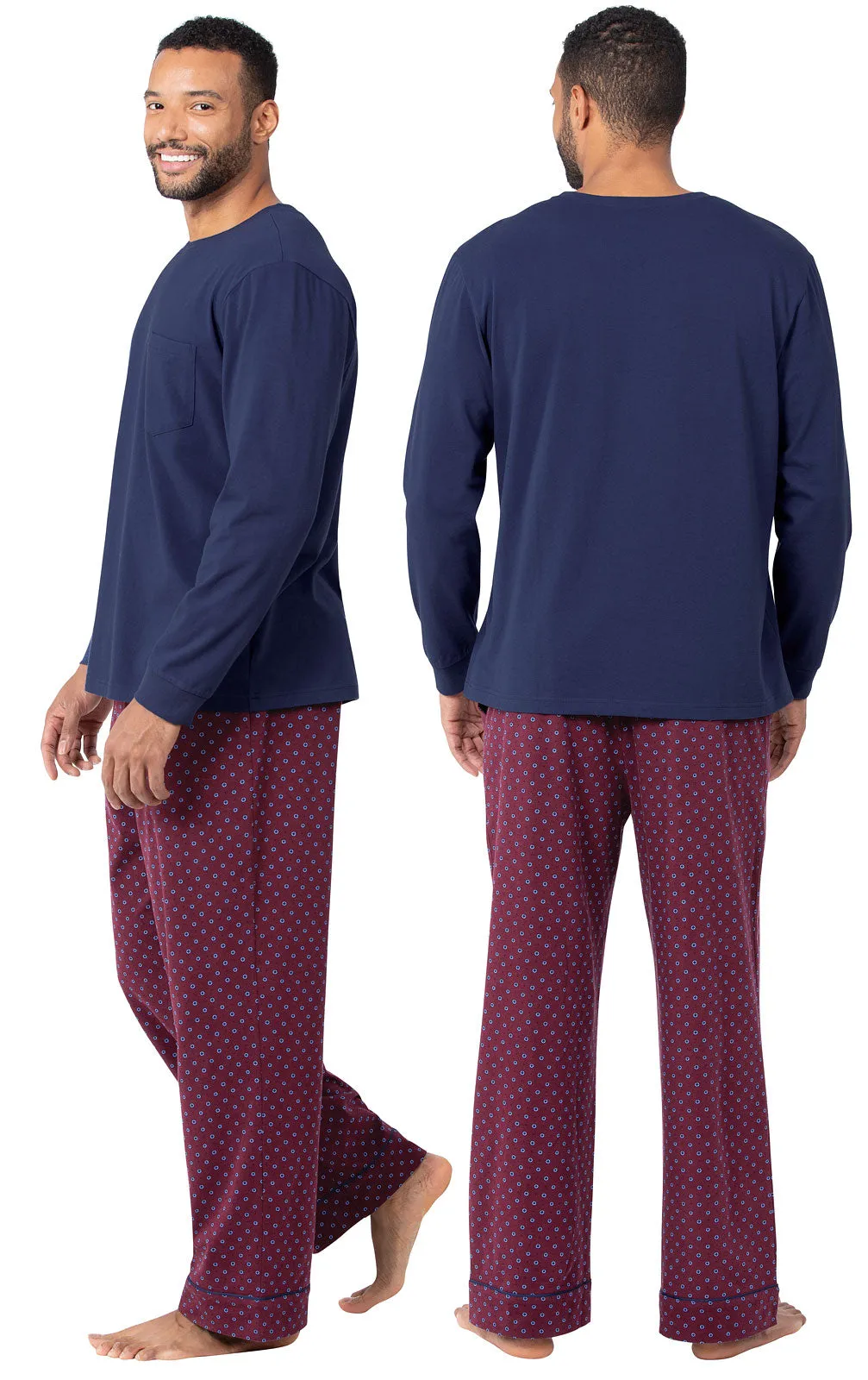 Printed Long Sleeve Pullover Men's Pajamas sold by Pajamagram product image thumbnail 3