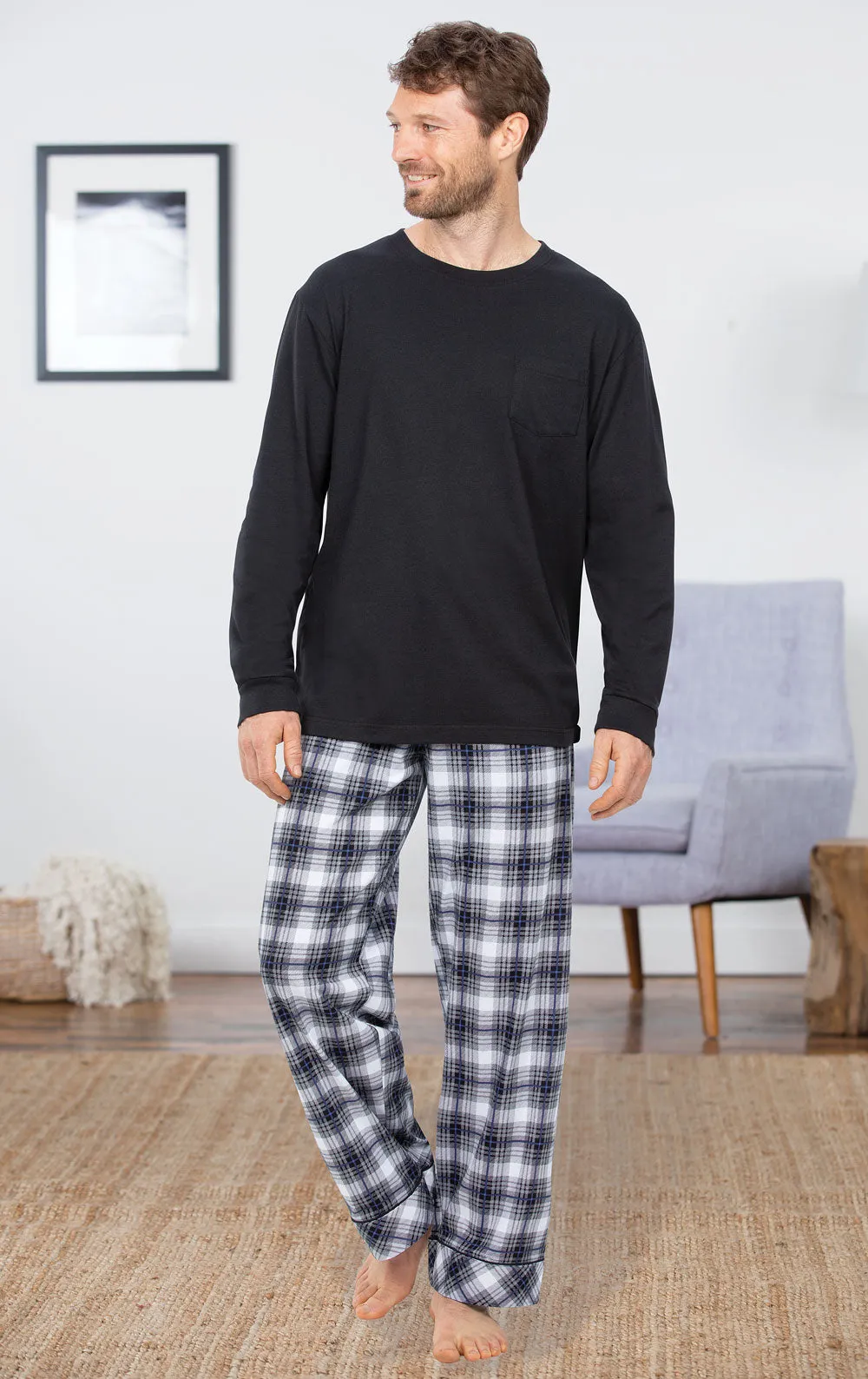 Plaid Long Sleeve Men's Pajamas sold by Pajamagram product image thumbnail 3