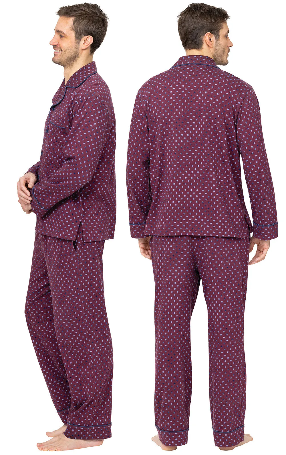Printed Button-Front Men's Pajamas sold by Pajamagram product image thumbnail 3