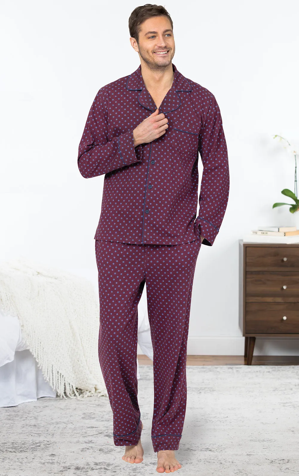 Printed Button-Front Men's Pajamas sold by Pajamagram product image thumbnail 2