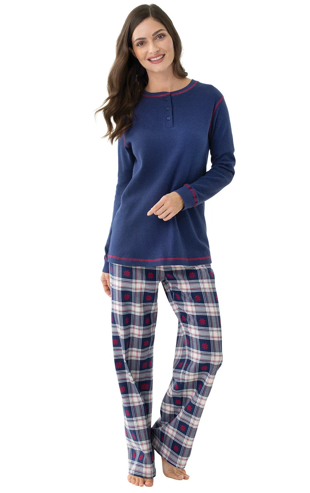 Snowfall Plaid Flannel Matching Family Pajamas sold by Pajamagram product image thumbnail 5