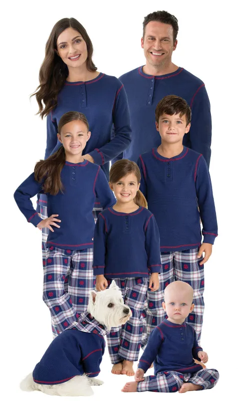 Snowfall Plaid Flannel Matching Family Pajamas sold by Pajamagram