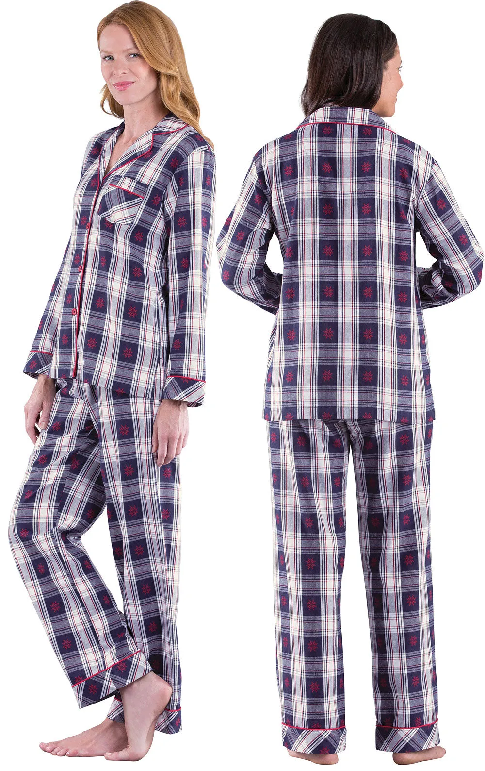 Snowfall Plaid Flannel Button-Front Pajamas - Final Sale sold by Pajamagram product image thumbnail 2