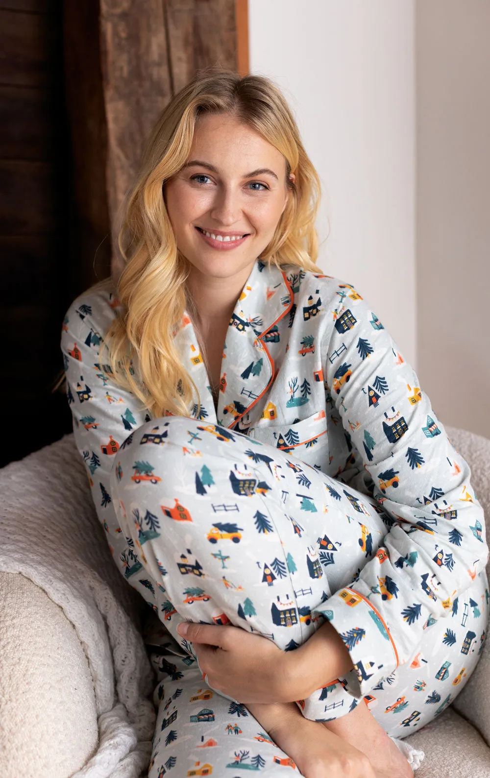 Snow Globe Button-Front Pajamas - Pet & Owner sold by Pajamagram product image thumbnail 2
