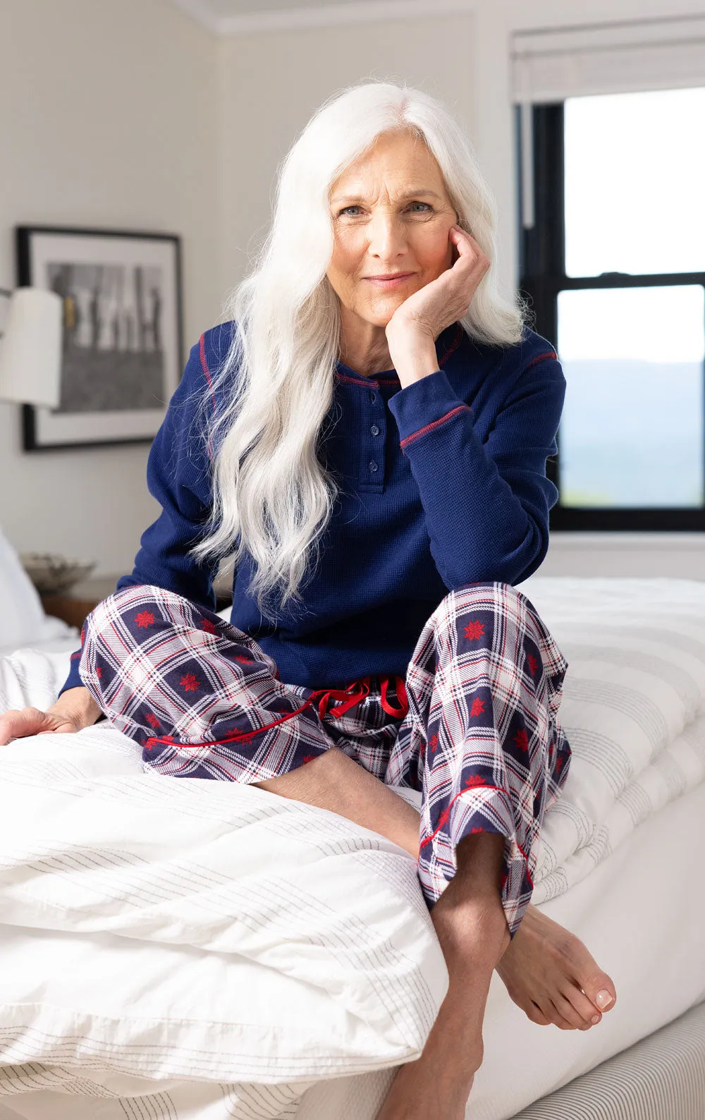 Snowfall Plaid Flannel Pajamas - Pet & Owner sold by Pajamagram product image thumbnail 2