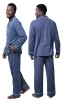 Classic Stripe Button-Front Men's Pajamas sold by Pajamagram