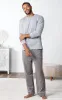 Striped Long Sleeve Pullover Men's Pajamas- Final Sale sold by Pajamagram