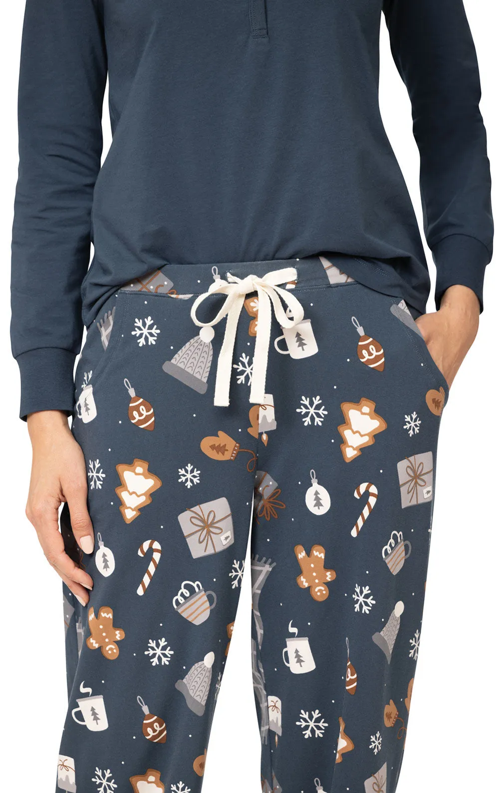 Sweet Comforts Henley Pajamas - Couples sold by Pajamagram product image thumbnail 5