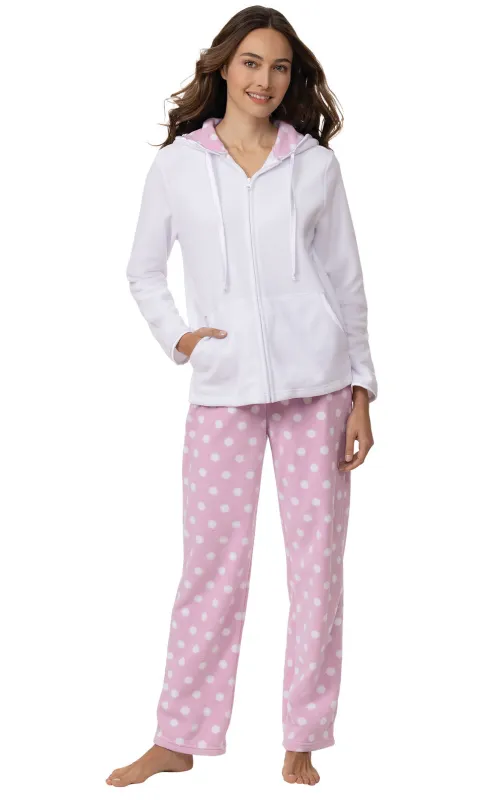 Snuggle Fleece Zip-Up Hoodie Pajamas - Final Sale sold by Pajamagram