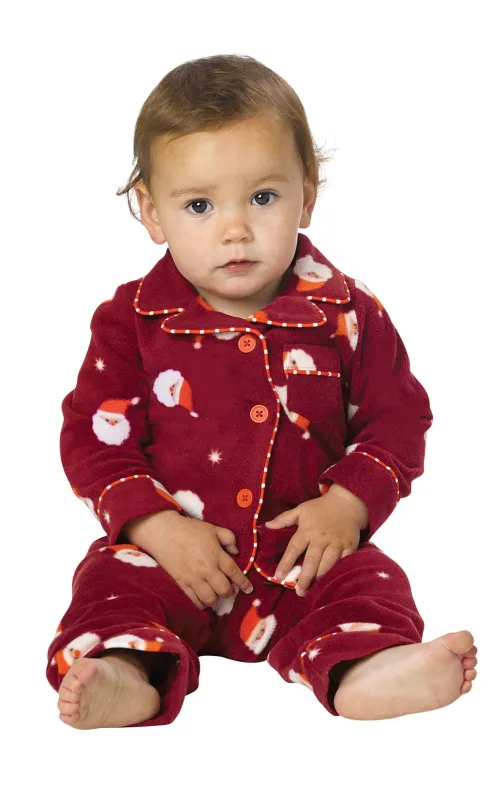 Santa Fleece  Infant Pajamas- Final Sale sold by Pajamagram