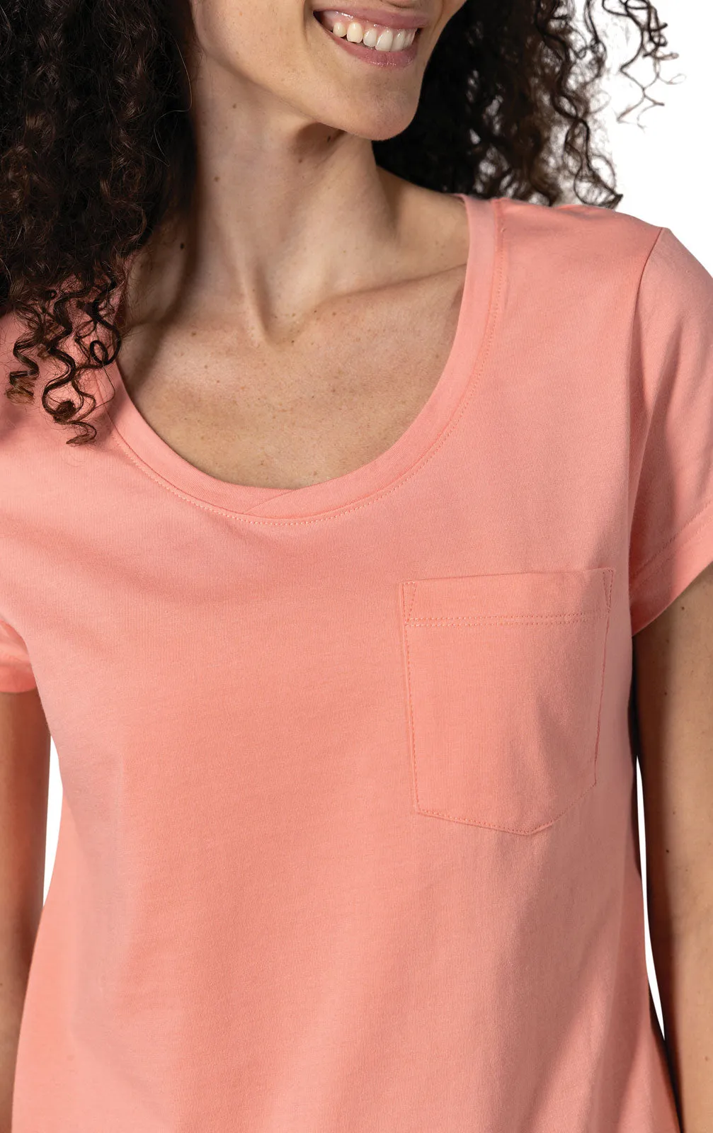 Blue Lemonade Pocket Tee Capri Pajamas sold by Pajamagram product image thumbnail 4