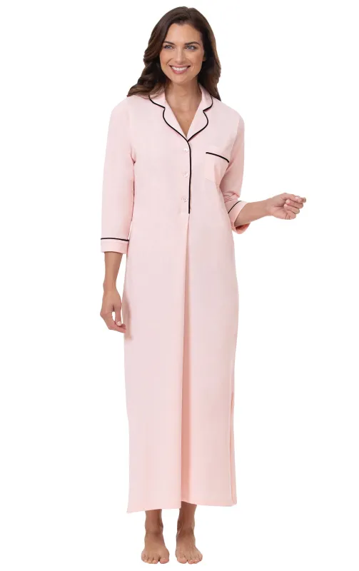 Solid Jersey ¾ Sleeve Nightgown - Final Sale sold by Pajamagram