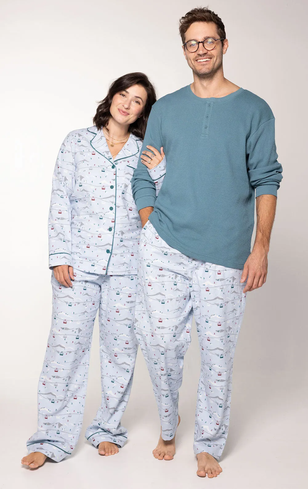 Apres Ski Flannel Men's Pajamas - Couples sold by Pajamagram product image thumbnail 2