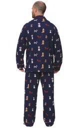 Christmas Dogs Flannel Button-Front Men's Pajamas - Couples sold by Pajamagram product image thumbnail 3