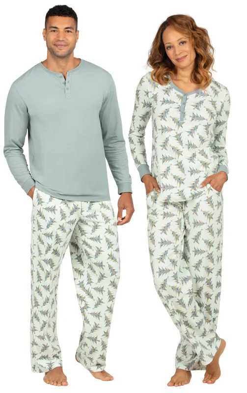 Balsam & Pine Couples Matching Pajamas sold by Pajamagram
