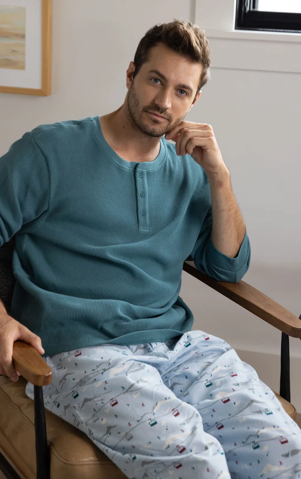 Apres Ski Flannel Men's Pajamas sold by Pajamagram product image thumbnail 2