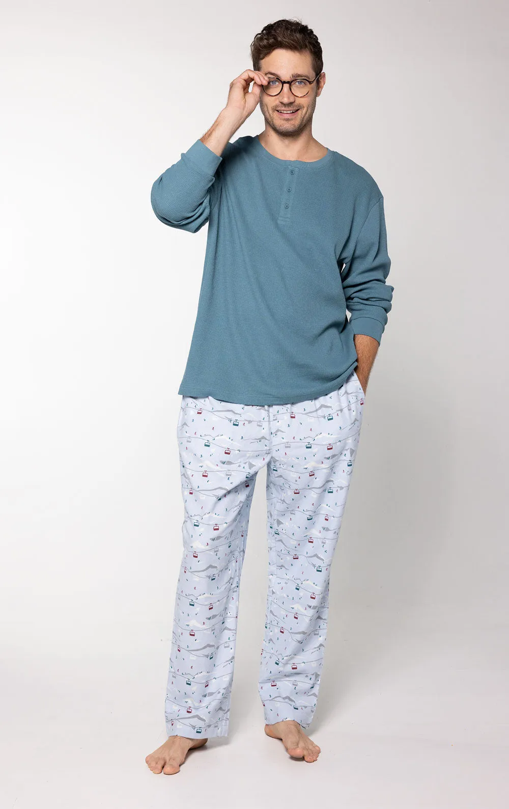 Apres Ski Flannel Men's Pajamas sold by Pajamagram