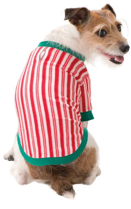 Candy Cane Fleece Pet Pajamas sold by Pajamagram