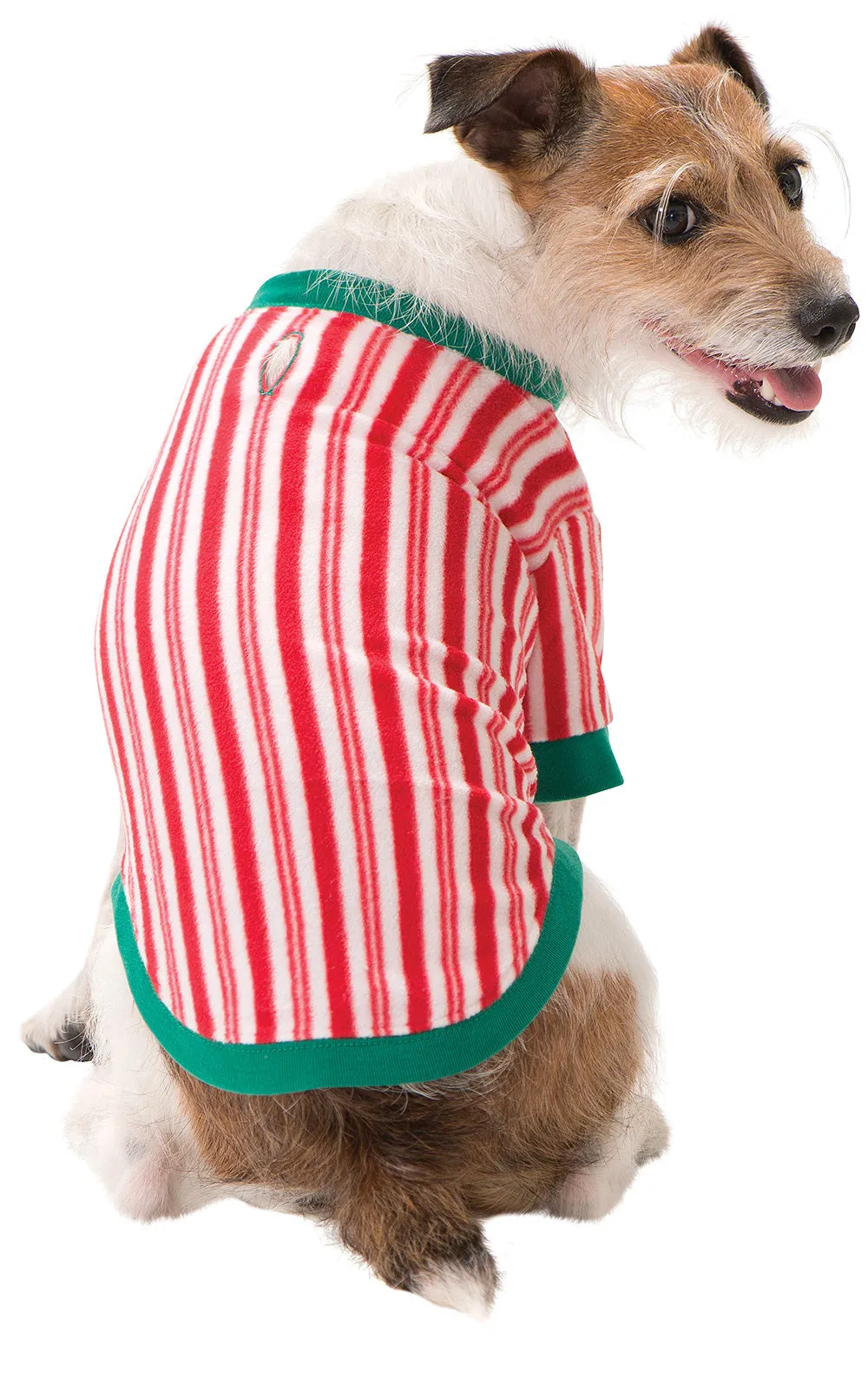 Candy Cane Fleece Pet Pajamas sold by Pajamagram