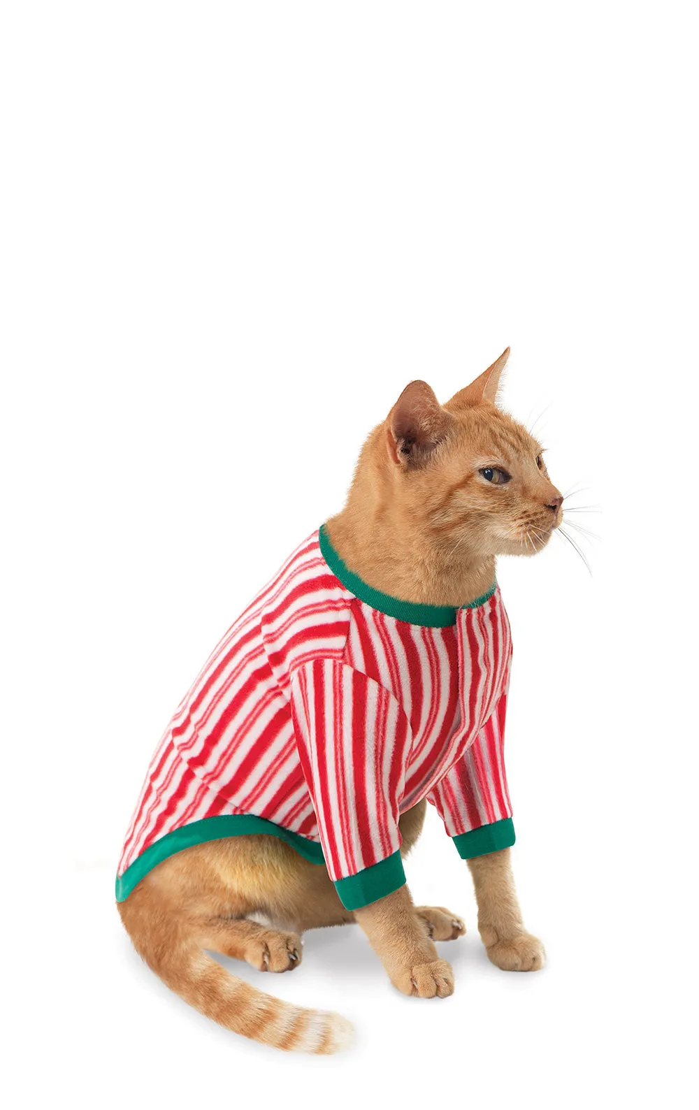 Candy Cane Fleece Pet Pajamas sold by Pajamagram product image thumbnail 2