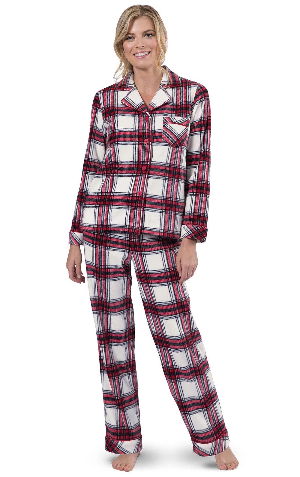 Fireside Fleece Button-Front Pajamas - Pet & Owner sold by Pajamagram