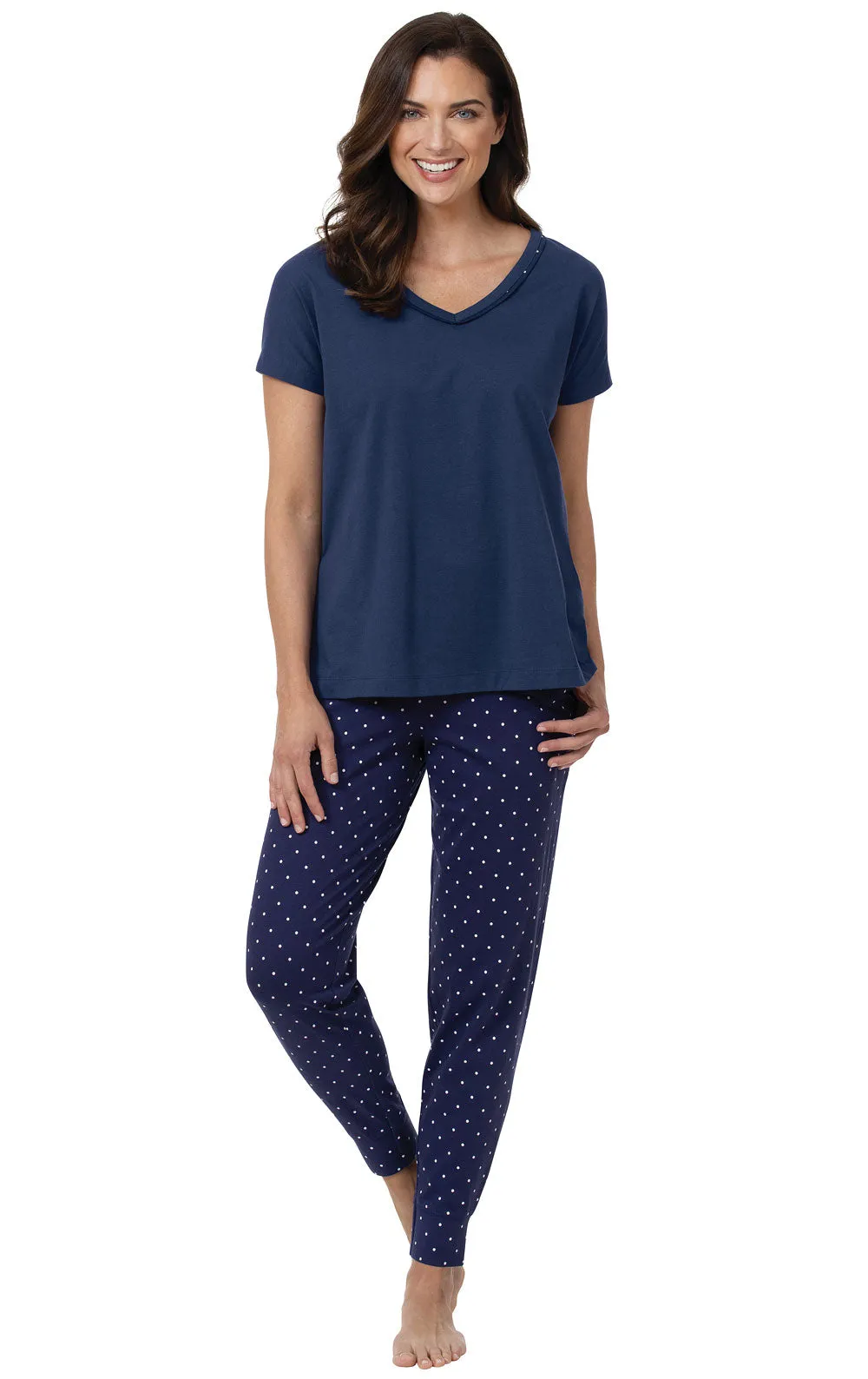 Classic Polka-Dot Dolman Sleeve Jogger Pajamas - Final Sale sold by Pajamagram product image thumbnail 4