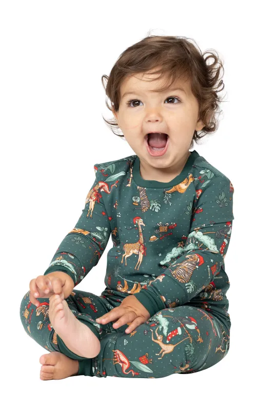 Christmas Safari Infant Pajamas - Final Sale sold by Pajamagram