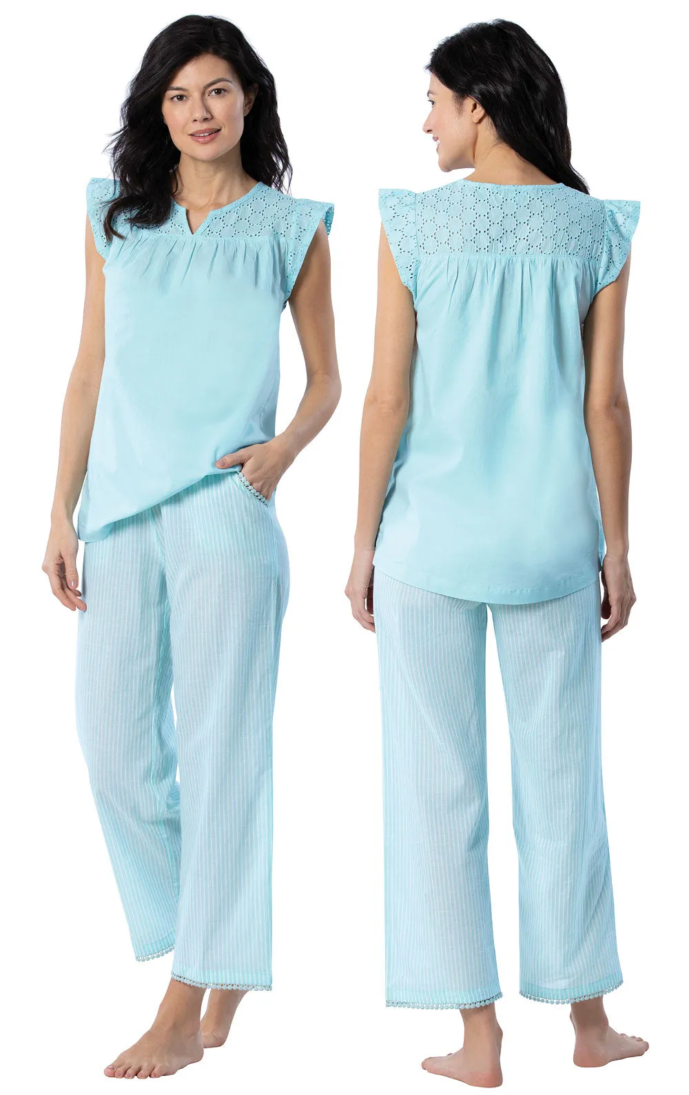 Addison Meadow Flutter Sleeve Capri Pajamas - Final Sale sold by Pajamagram product image thumbnail 2