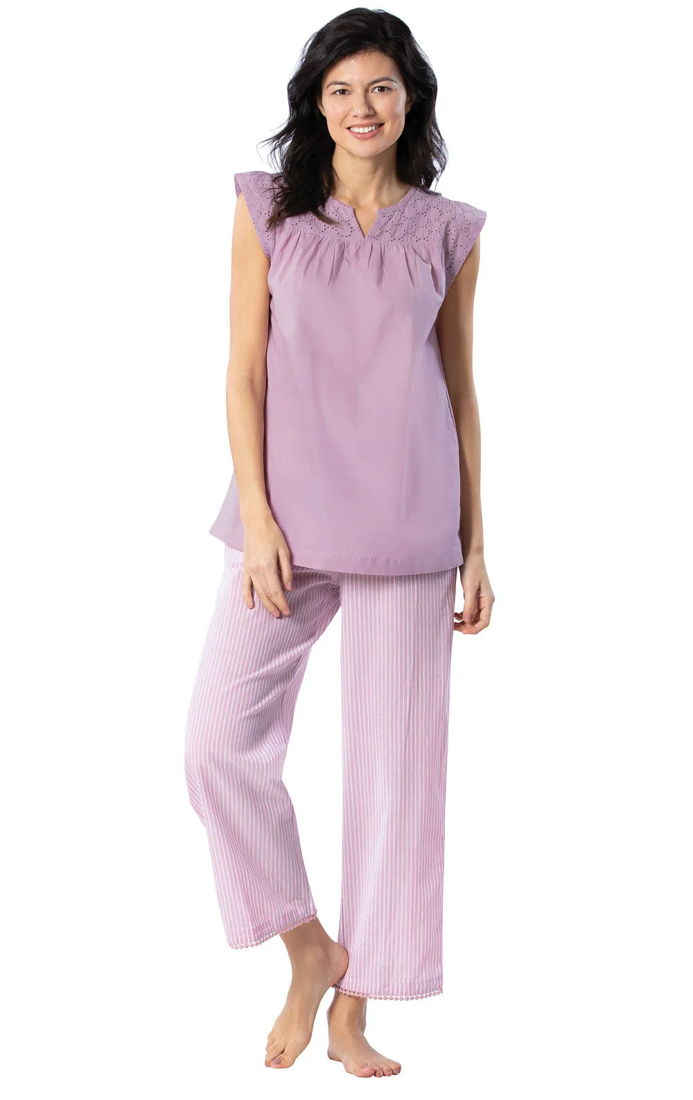 Addison Meadow Flutter Sleeve Capri Pajamas - Final Sale sold by Pajamagram product image thumbnail 3