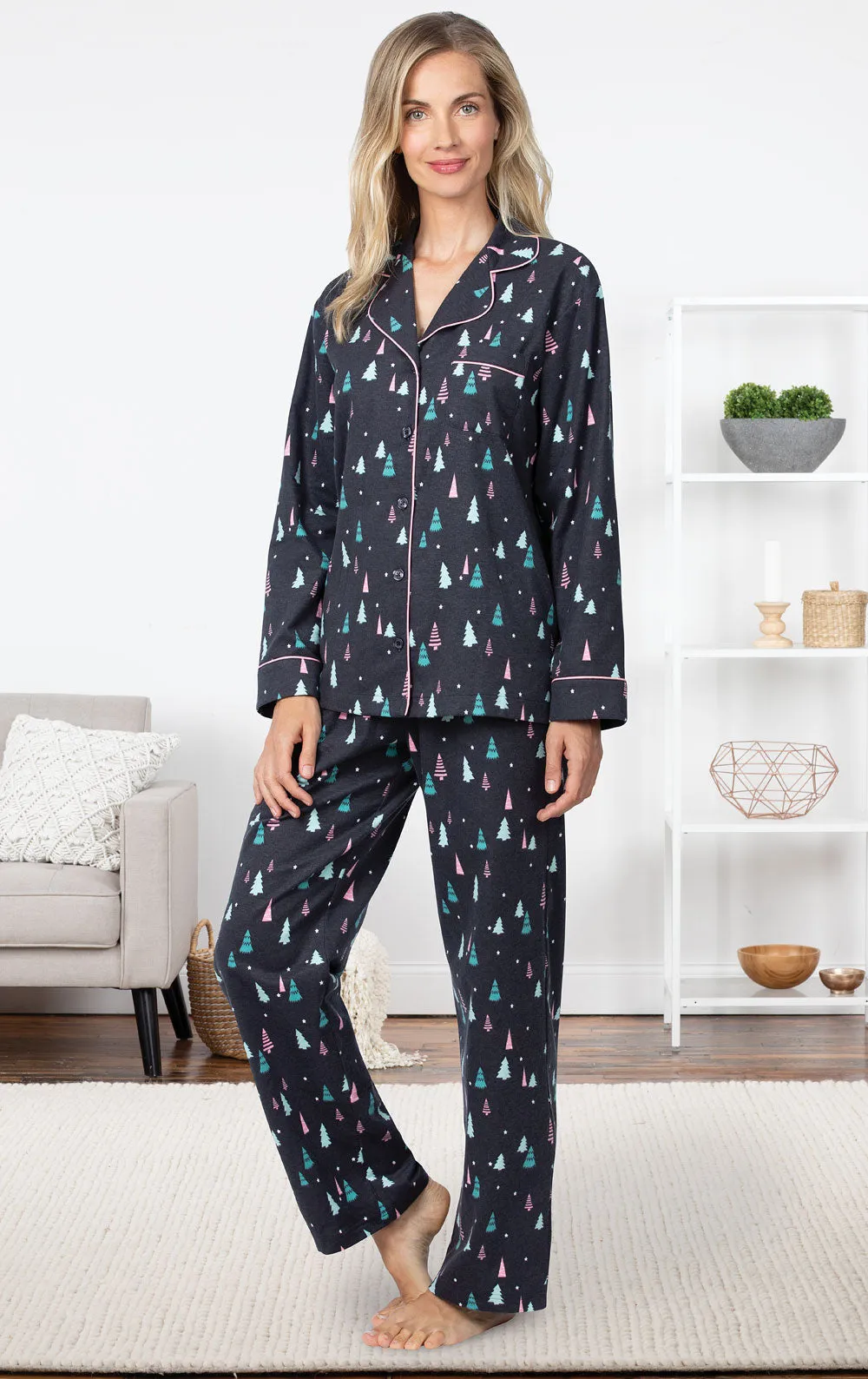 Addison Meadow Button-Front Flannel Pajamas - Final Sale sold by Pajamagram product image thumbnail 3