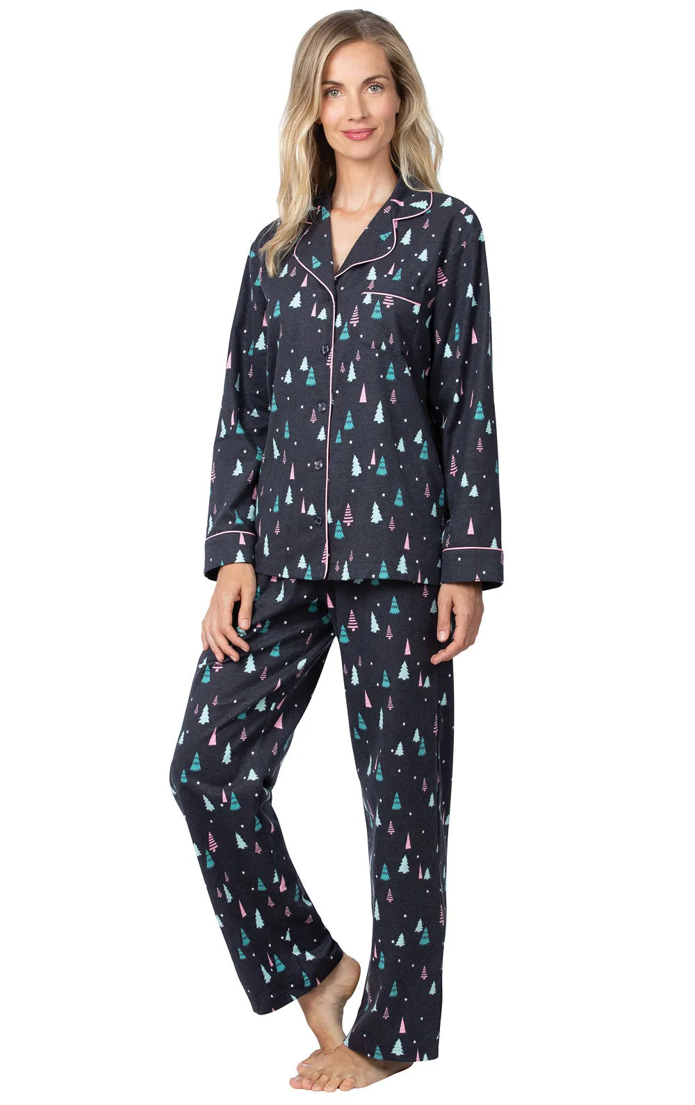 Addison Meadow Button-Front Flannel Pajamas - Final Sale sold by Pajamagram