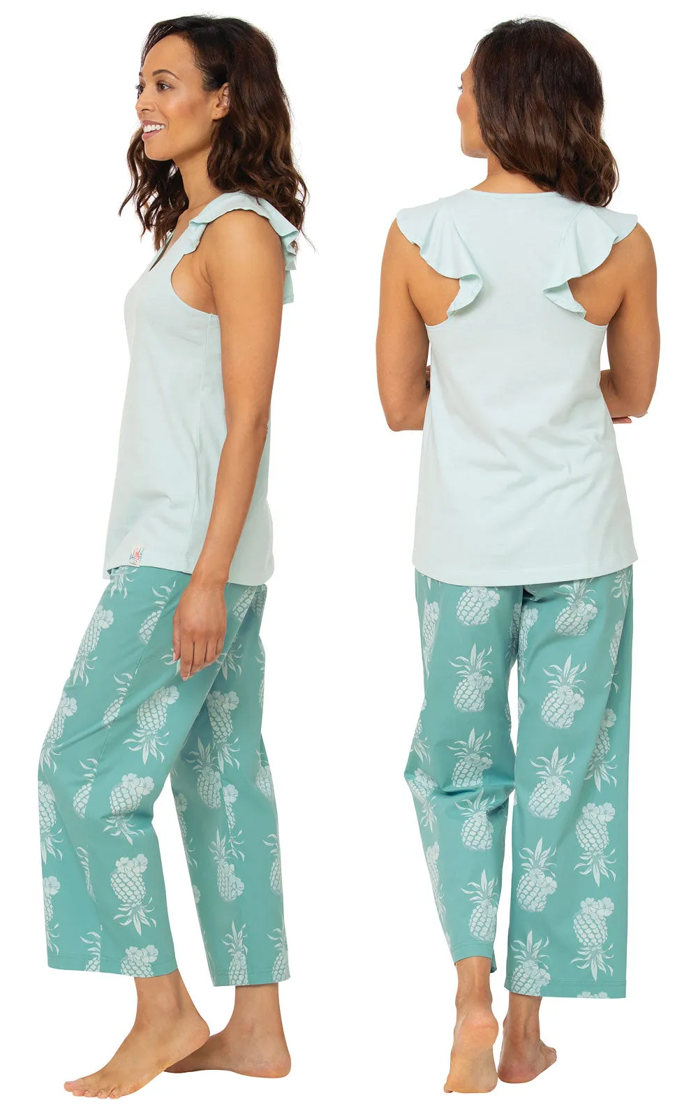 Margaritaville Flutter Sleeve Capri Pajamas - Final Sale sold by Pajamagram product image thumbnail 2