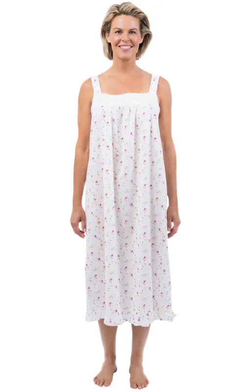 The 1 For u - Adeline Sleeveless Cotton Nightgown made by Pajamagram