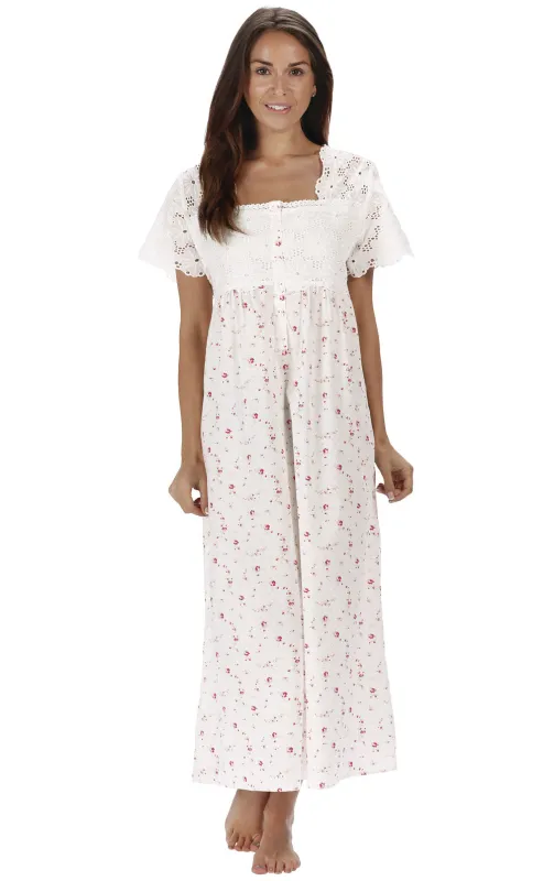 The 1 For U - Elizabeth Short Sleeve Cotton Nightgown made by Pajamagram