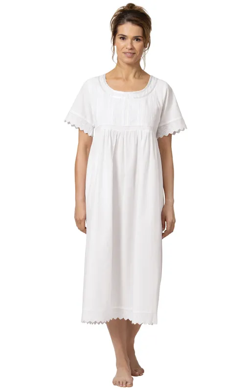 The 1 For U Helena Short Sleeve Cotton Nightgown made by Pajamagram