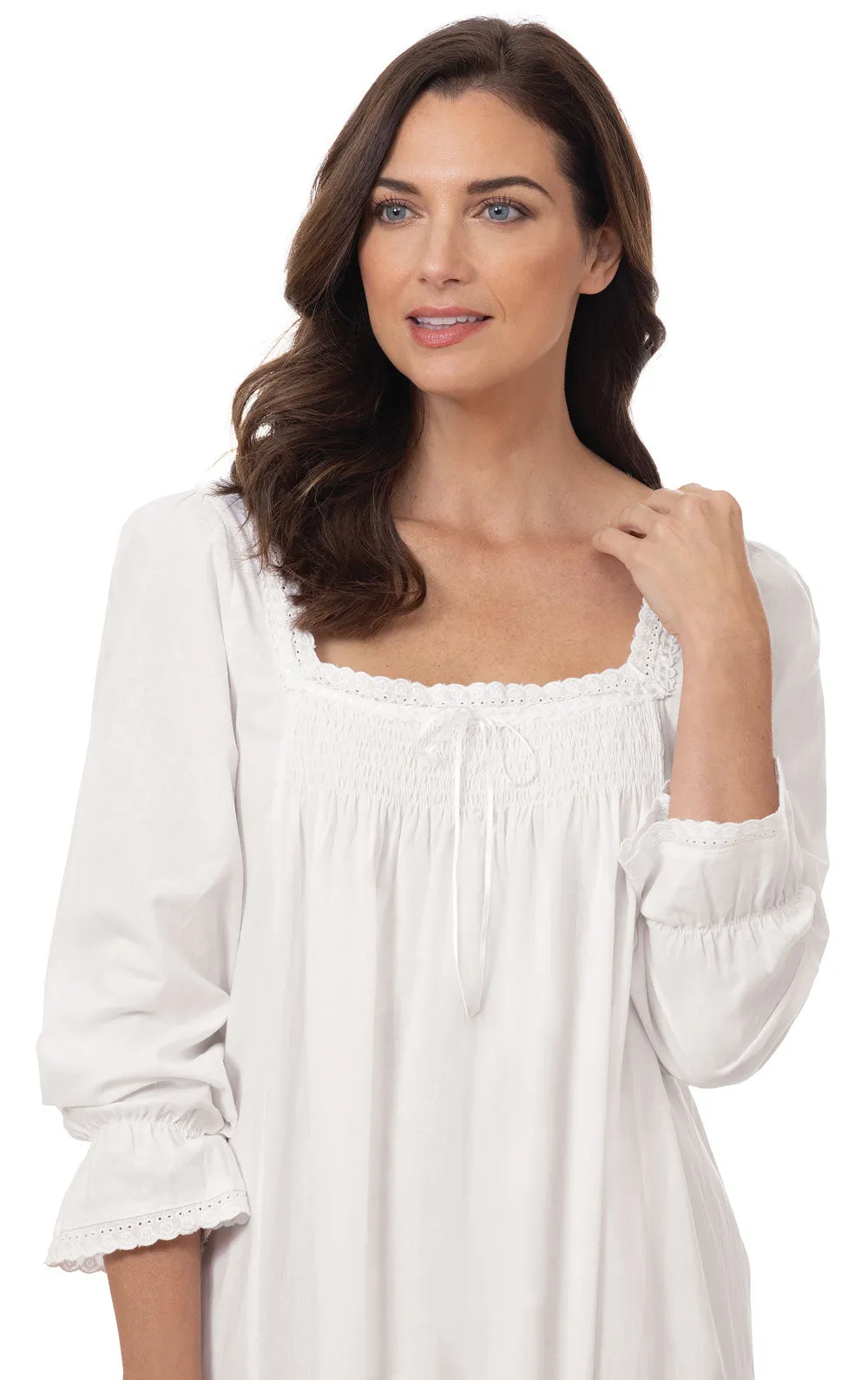 The 1 For U - Martha Long Sleeve Cotton Nightgown sold by Pajamagram product image thumbnail 3