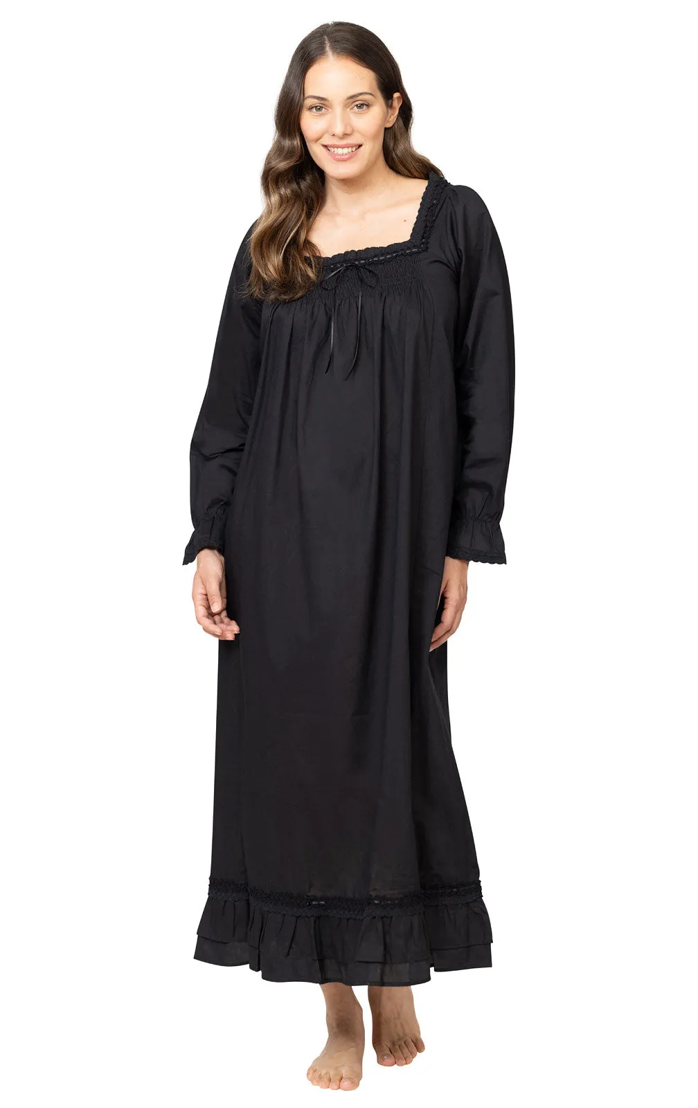 The 1 For U - Martha Long Sleeve Cotton Nightgown sold by Pajamagram product image thumbnail 5