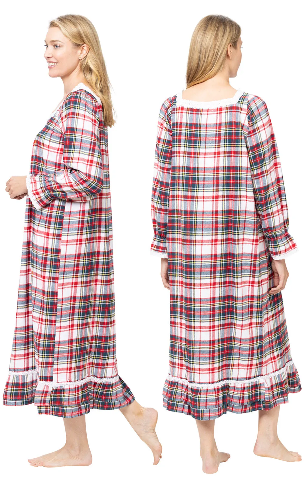 The 1 For U - Martha Long Sleeve Flannel Nightgown sold by Pajamagram product image thumbnail 5