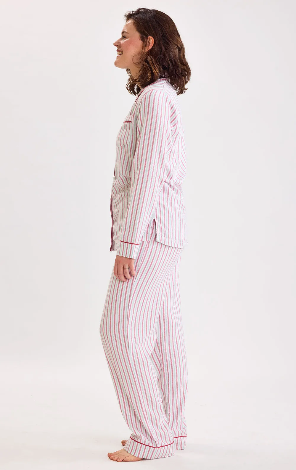 Peppermint Stripe Button-Front Pajamas - Mommy & Me sold by Pajamagram product image thumbnail 2