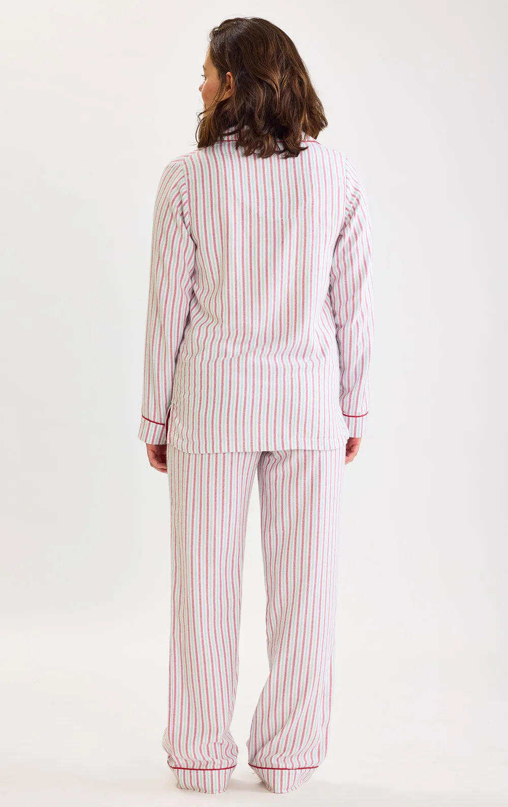 Peppermint Stripe Button-Front Pajamas - Mommy & Me sold by Pajamagram product image thumbnail 3