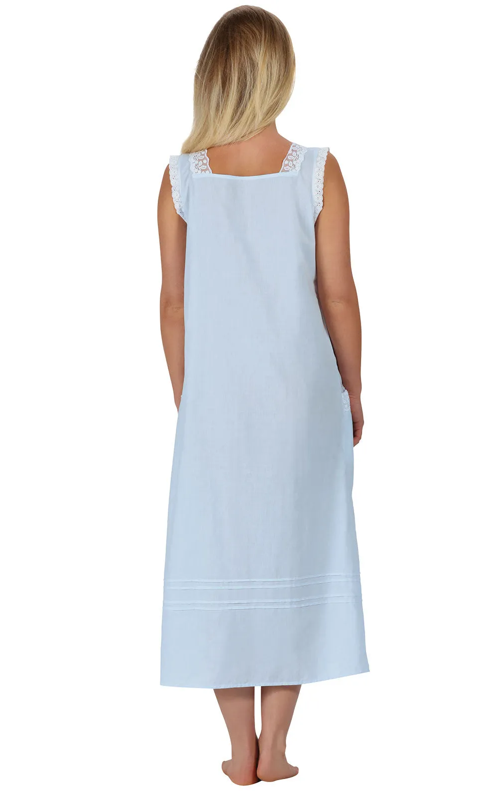 Rebecca - Women's Sleeveless Cotton Nightgown sold by The 1 For U product image thumbnail 5