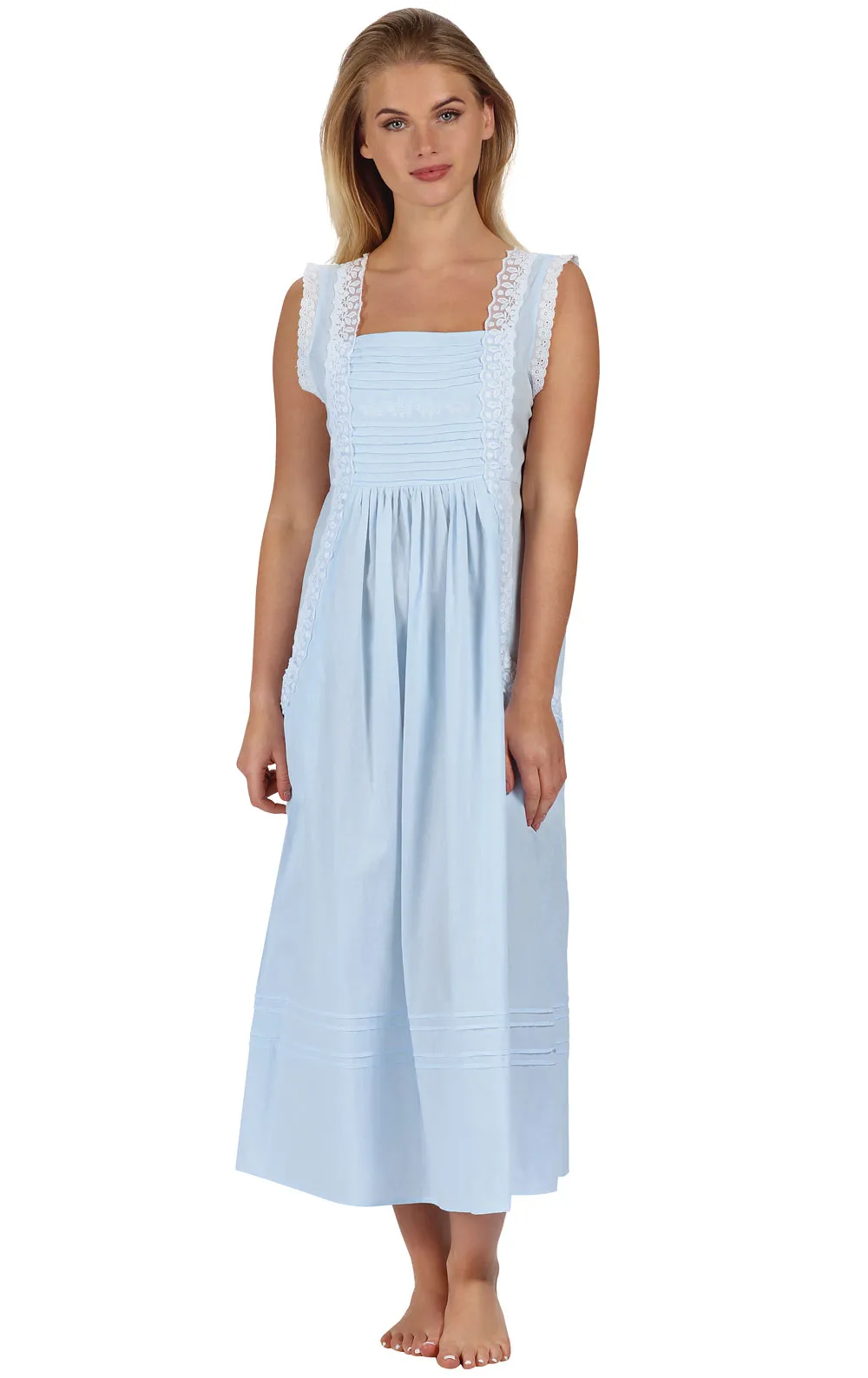 Rebecca - Women's Sleeveless Cotton Nightgown sold by The 1 For U