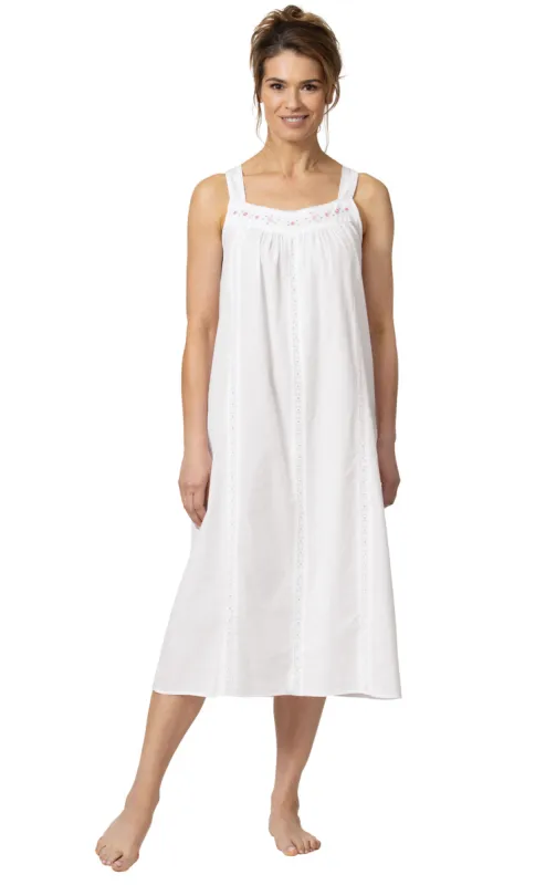 Meghan - Women's Sleeveless Cotton Nightgown sold by The 1 For U